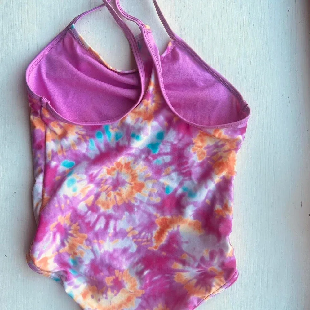 Speedo girls pink swim suit medium